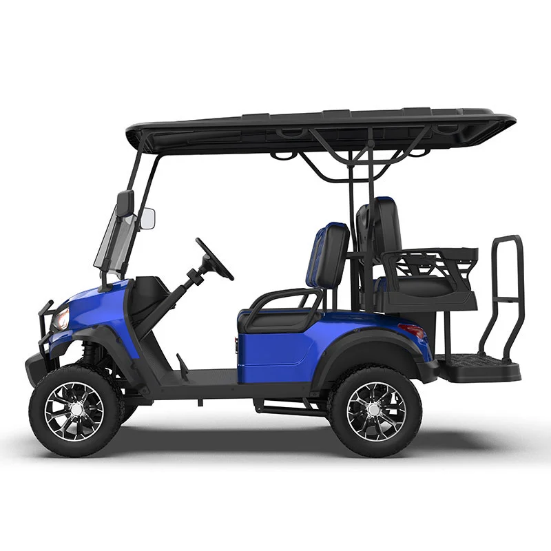 Segurança do campo de golfe: o papel dos carrinhos de golfe com levantamento azul na gestão do campo