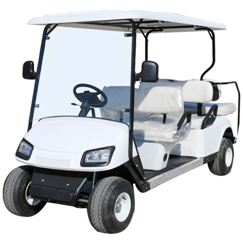 Um carrinho de golfe elétrico da série